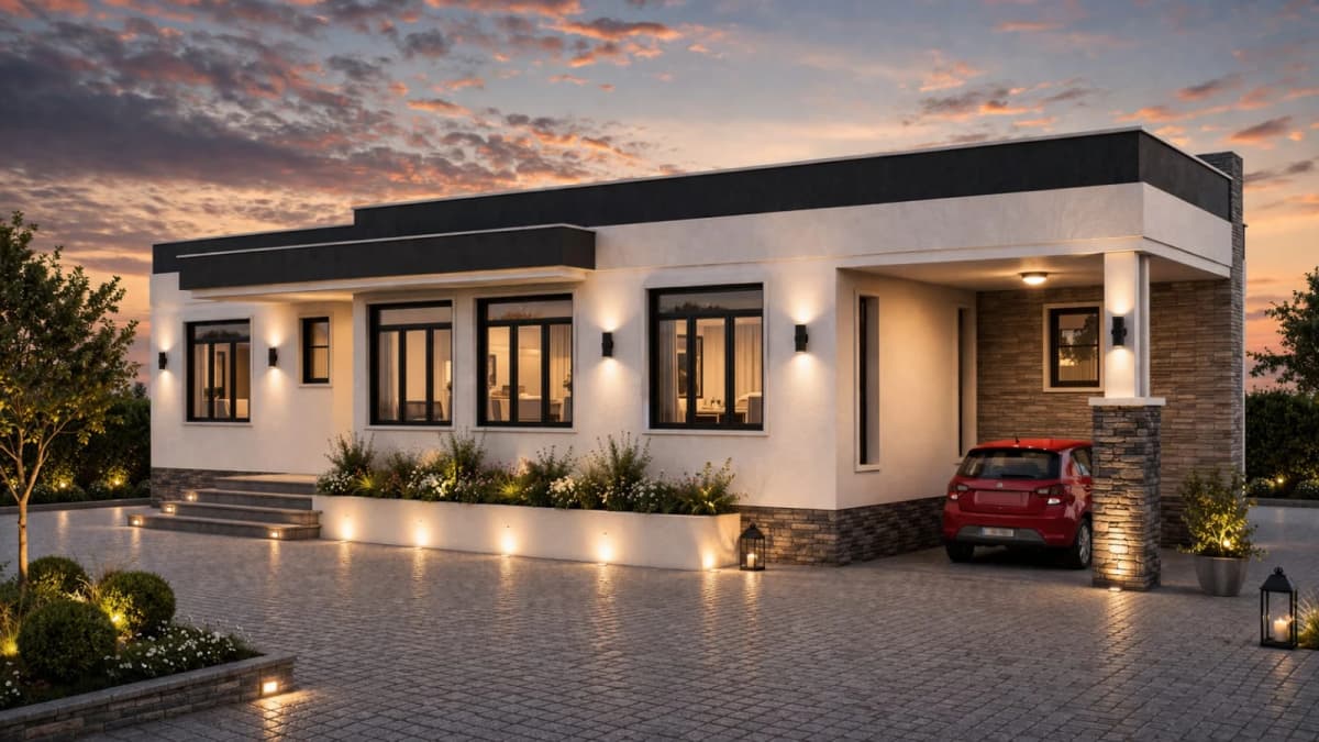 Ivanna Residence – entrance and carport view
